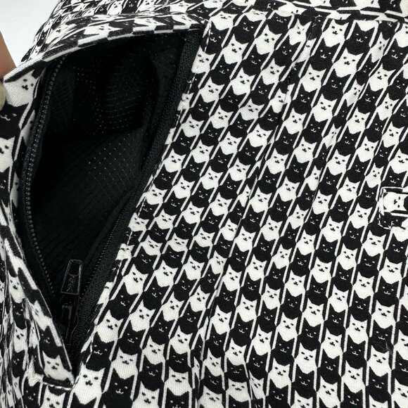 Betabrand NWT Catstooth Skinny-Leg Pencil Dress Yoga Pant Small Short Petite - Picture 4 of 15